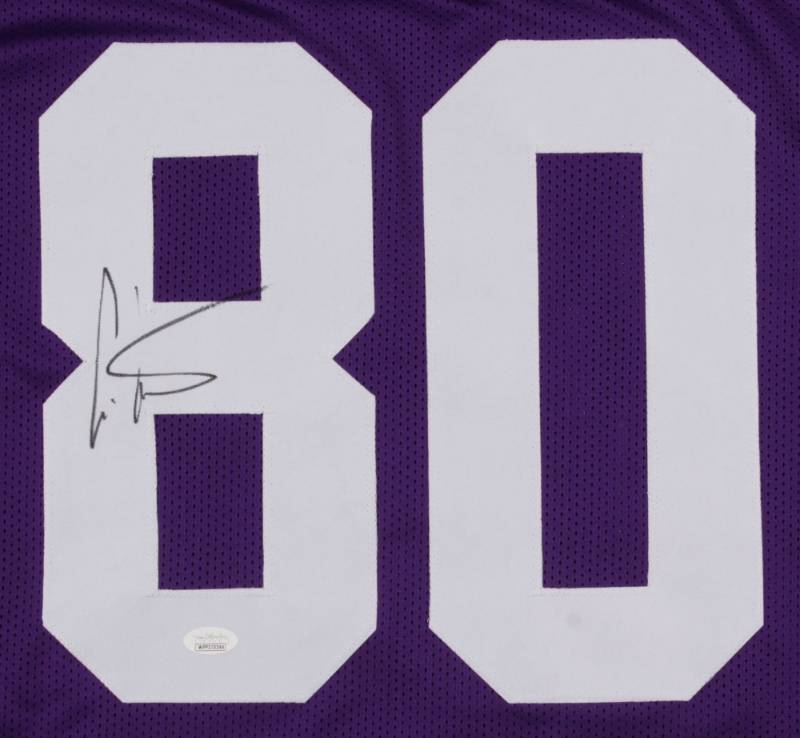 lot 19 image: Cris Carter Signed Minnesota Vikings Jersey (JSA COA)