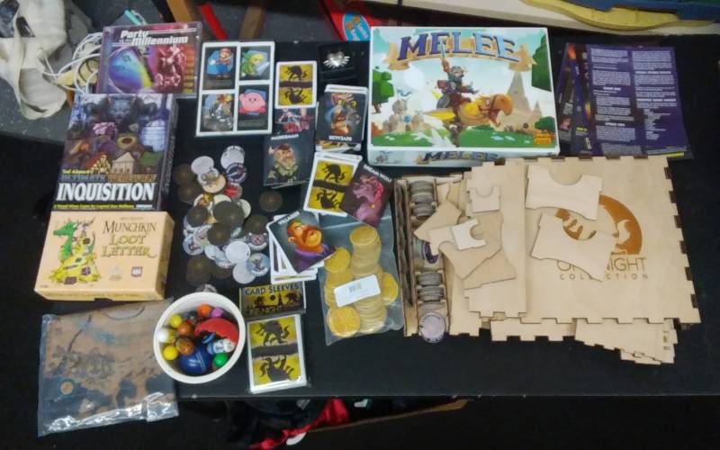 lot 36 image: One Knight Melee Game, Ja-Ru Beans, Inquisition, Loot Letter