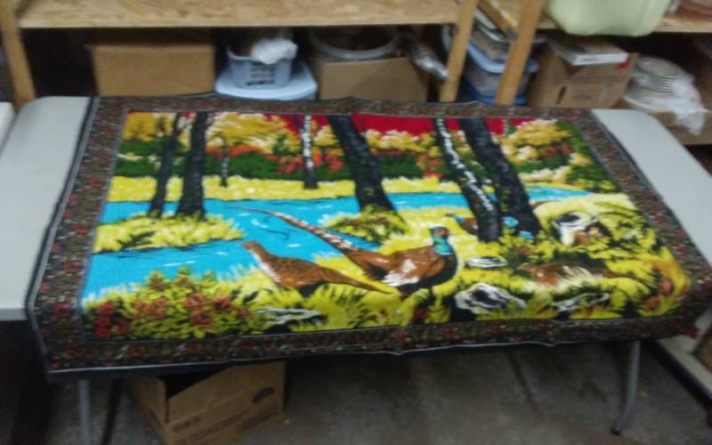 lot 41 image: Pheasant Tapestry 38x58