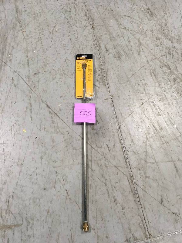 lot 50 image: DEWALT 31 in. 4500 PSI Quick Connect Spray Wand  in good condition