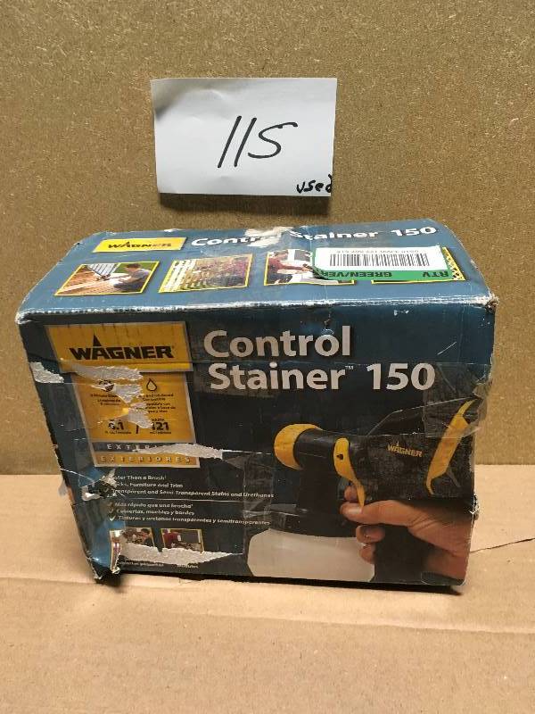 lot 115 image: Control Stainer 150 HVLP Handheld Sprayer USED  in good condition
