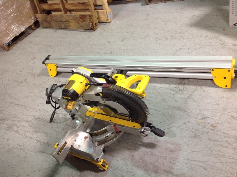 lot 154 image: DeWALT DWS780 305mm Mitre Saw & Stand used in working conditions