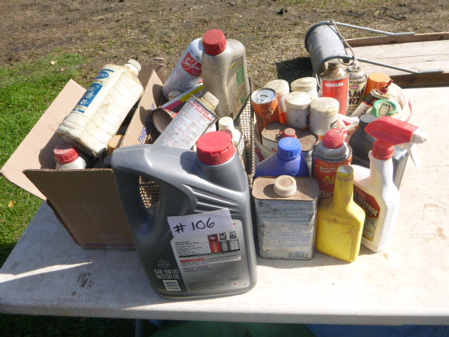 lot 106 image: Miscellaneous Garage Fluids