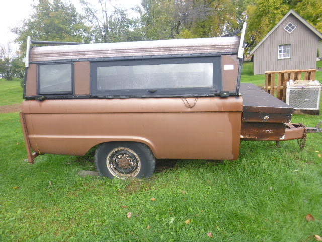 lot 40 image: Homemade Ford Trailer Storage Work Wagon