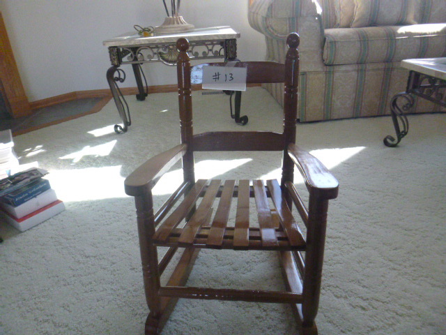 Childs Wooden Rocking Chair