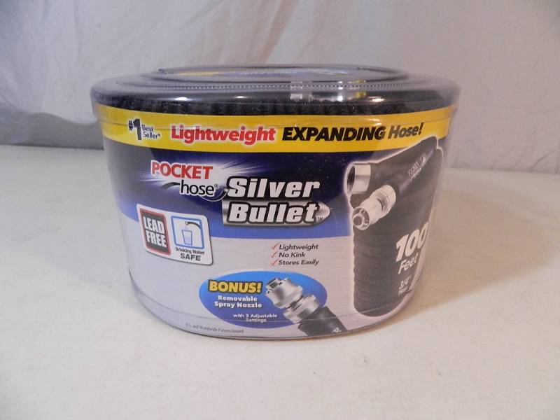 lot 24 image: New Silver Bullet 100 Foot Pocket Hose