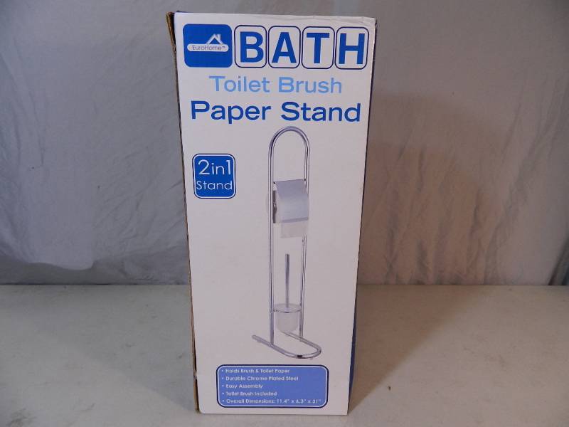 lot 48 image: New 2 in 1 Toilet Paper Holder and Brush
