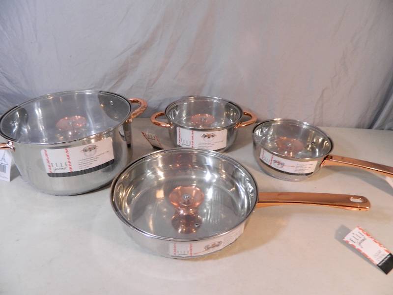 lot 60 image: Set of New Elle Gourmet Pans