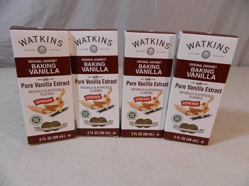 lot 160 image: 4 New Boxes of Watkins Baking Vanilla