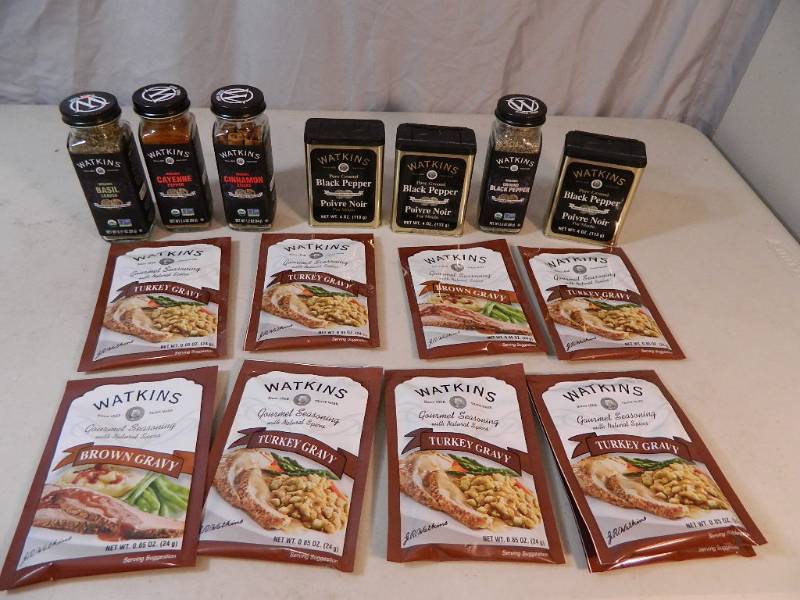 lot 163 image: New Watkins Spices and Gravy Mixes