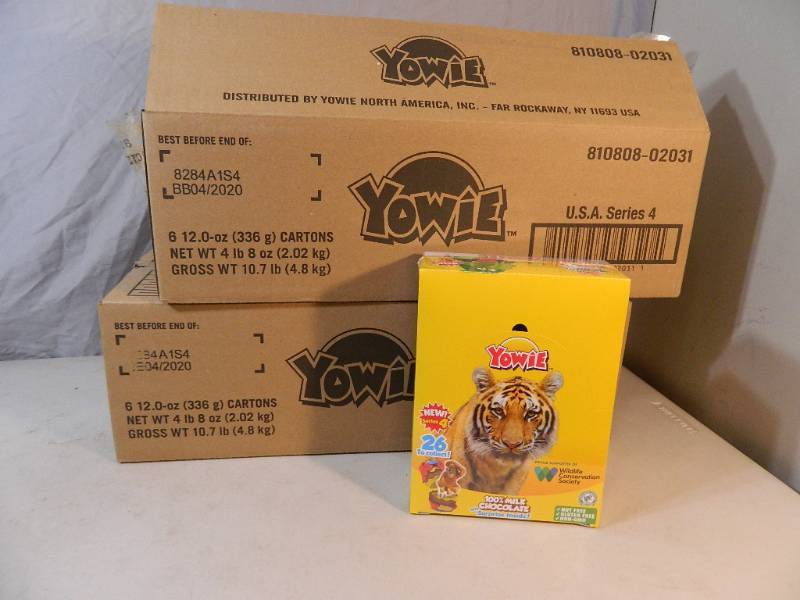 lot 186 image: 2 New Cases of Yowie Chocolate Eggs with Surprises Inside