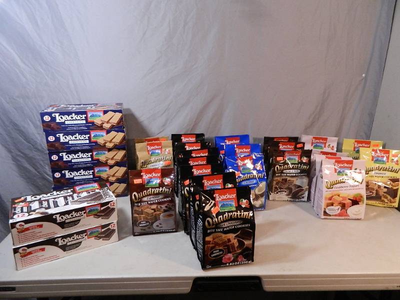 lot 197 image: Large Lot of Loacker Wafer Cookies