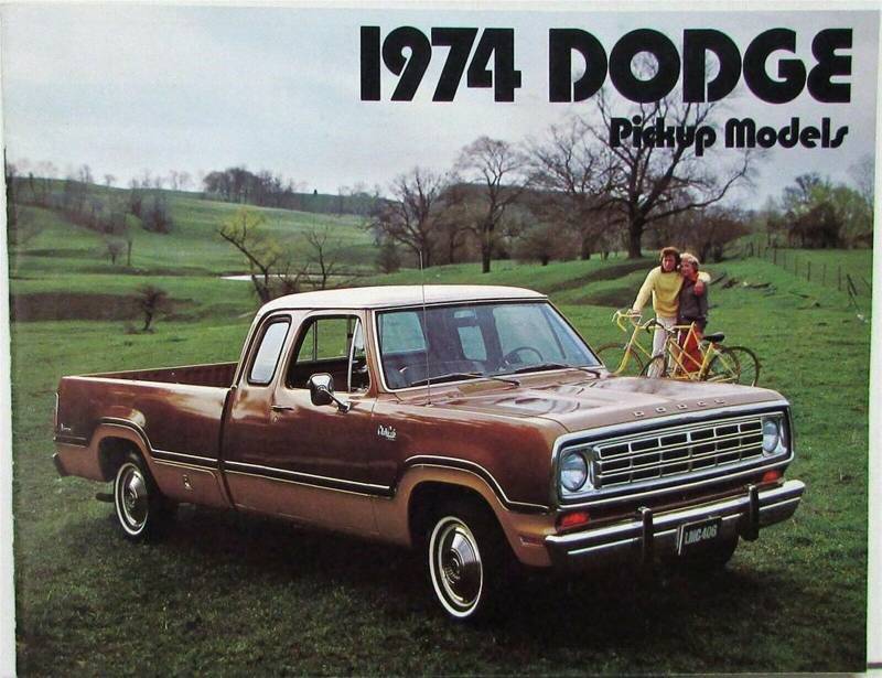 1974 Dodge Extended Cab Pickup, Sweptline D100.  Rare Body Style