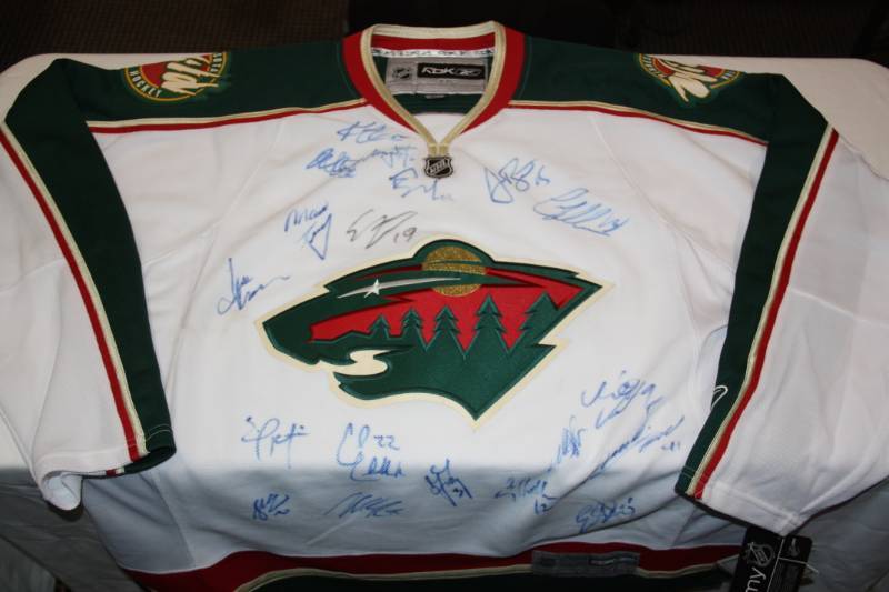 mn wild jersey auction