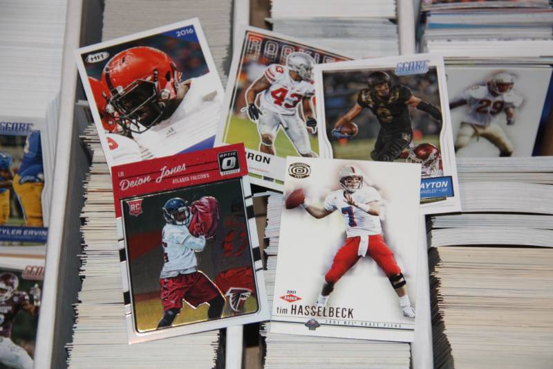 lot 47 image: Four Row Box Lot Football