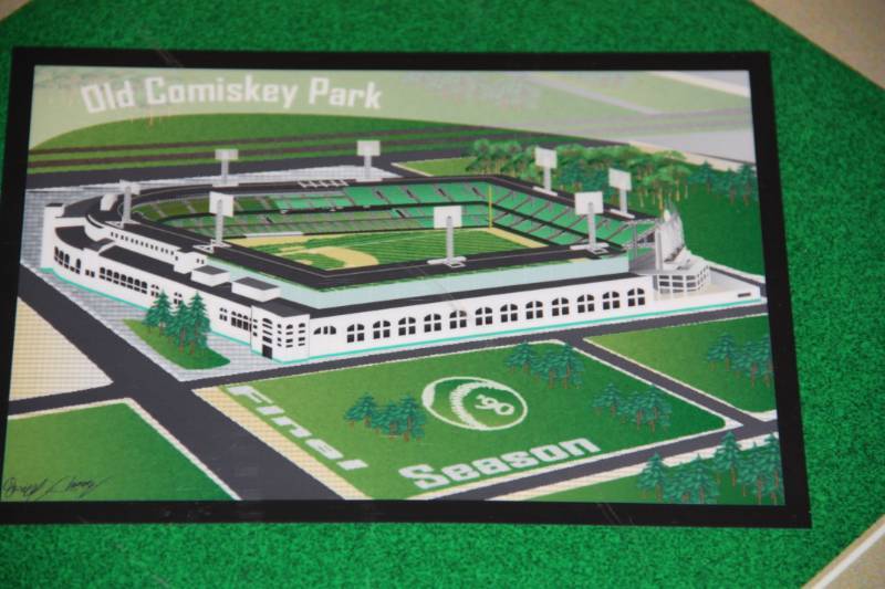 lot 75 image: Chicago White Sox Old Comiskey Park Paper Model