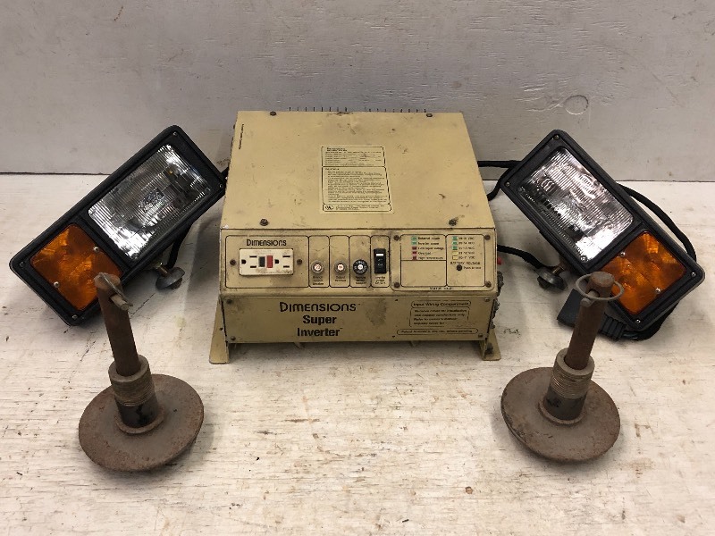 lot 33 image: (2) Snow Plow Lights & (2) Snow Plow Feet