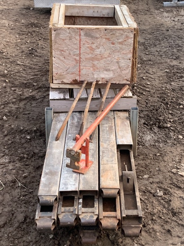 Concrete For Set With Stakes, Rack, & Accessories