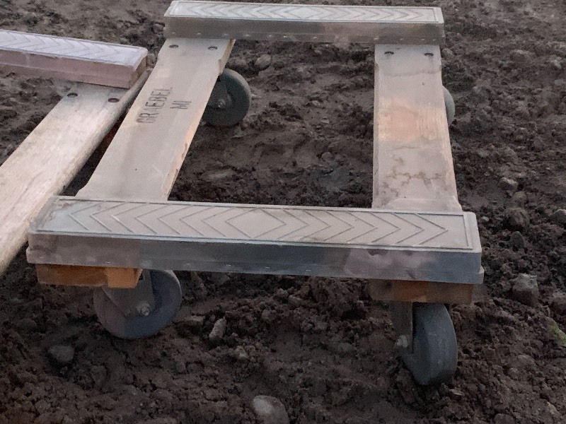 (2) Wood-Framed Floor Dollies