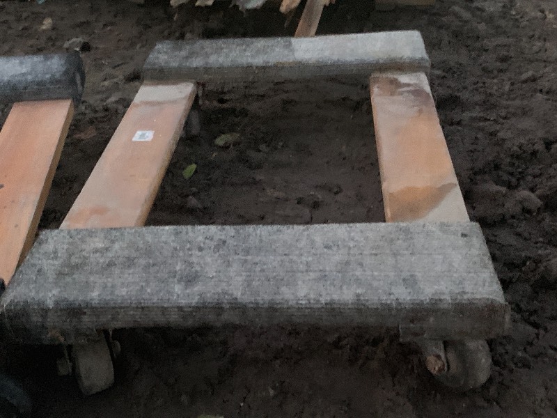 (2) Wood-Framed Floor Dollies