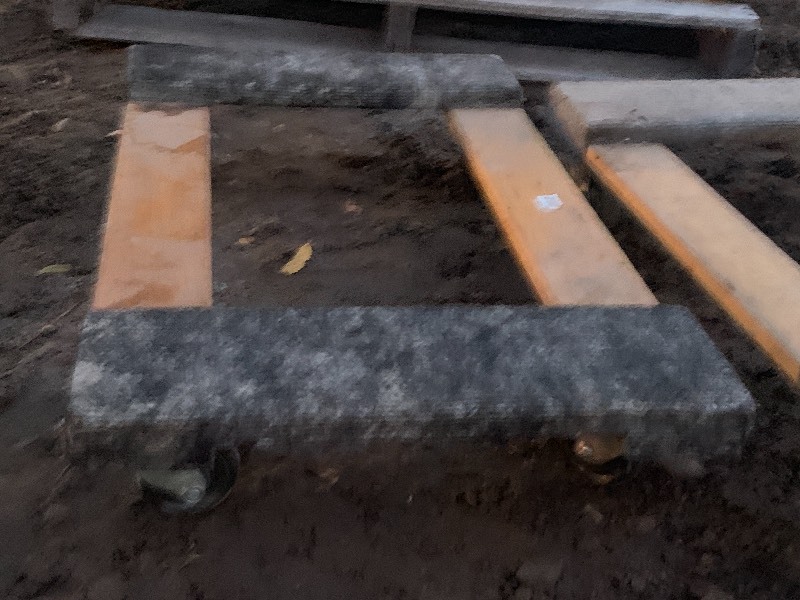 (2) Wood-Framed Floor Dollies