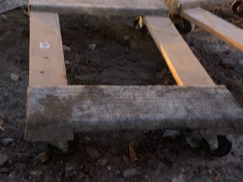 (2) Wood-Framed Floor Dollies