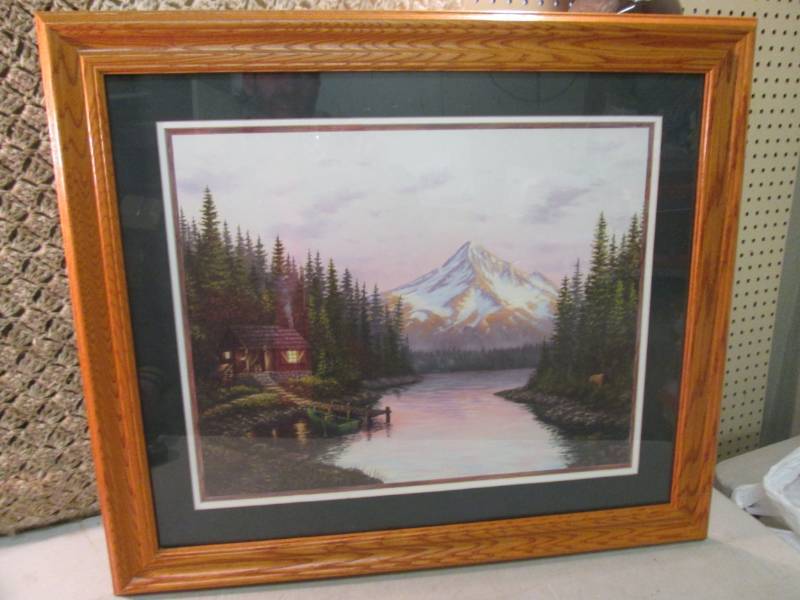 lot 4 image: Framed Mel M Robert Print 28 x 24...