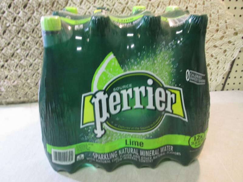 lot 138 image: 12-Pack of Perrier Lime Sparkling N...