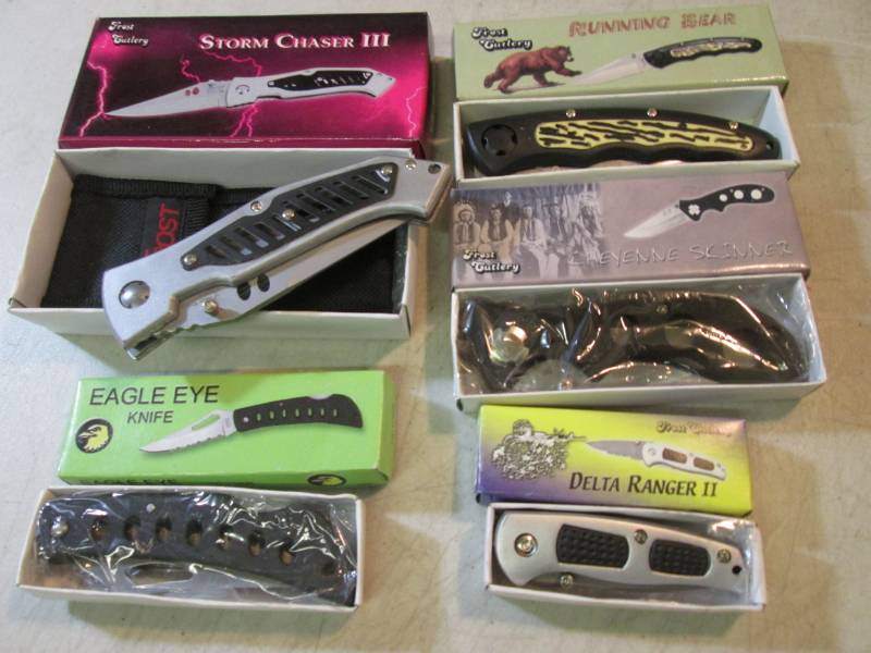 lot 197 image: Lot of 5 Knives New in box.  EC1...