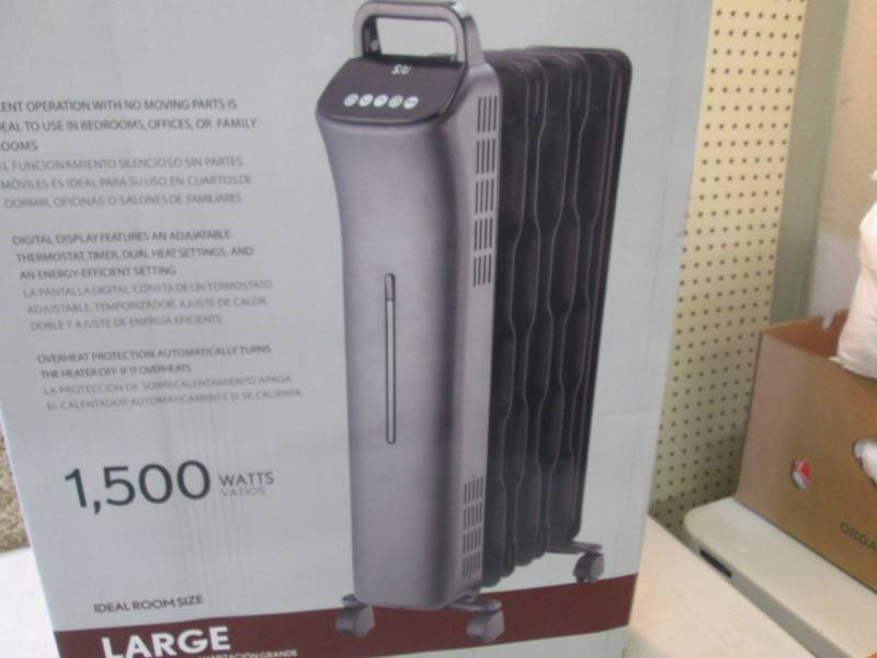 lot 220 image: SAI Oil-Filled Radiator Heater Open...