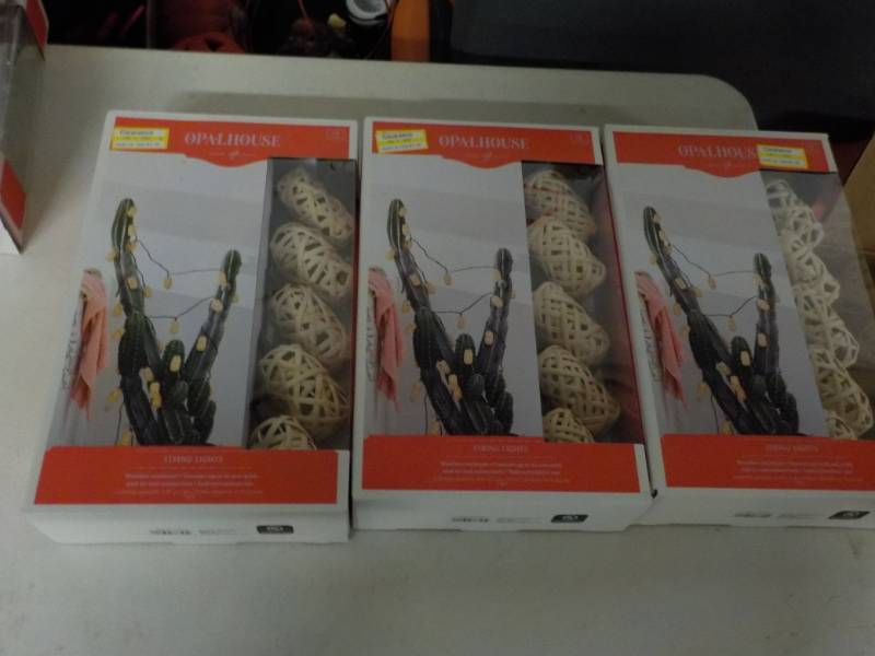 lot 70 image: Set of 3 Opal House String Lights...