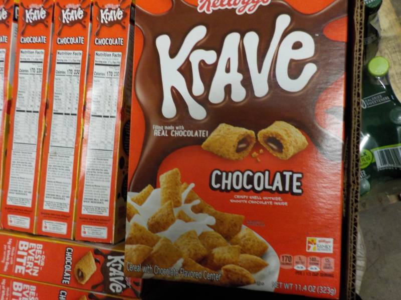 lot 82 image: Case of 12 Kelloggs Krave Chocolat...