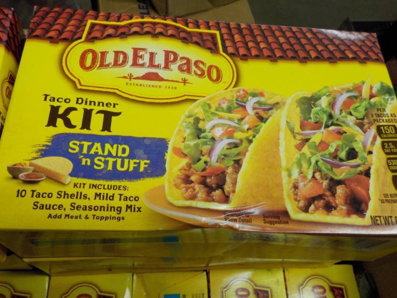 lot 84 image: 8 Boxes Old El Paso Taco Dinner Kit...