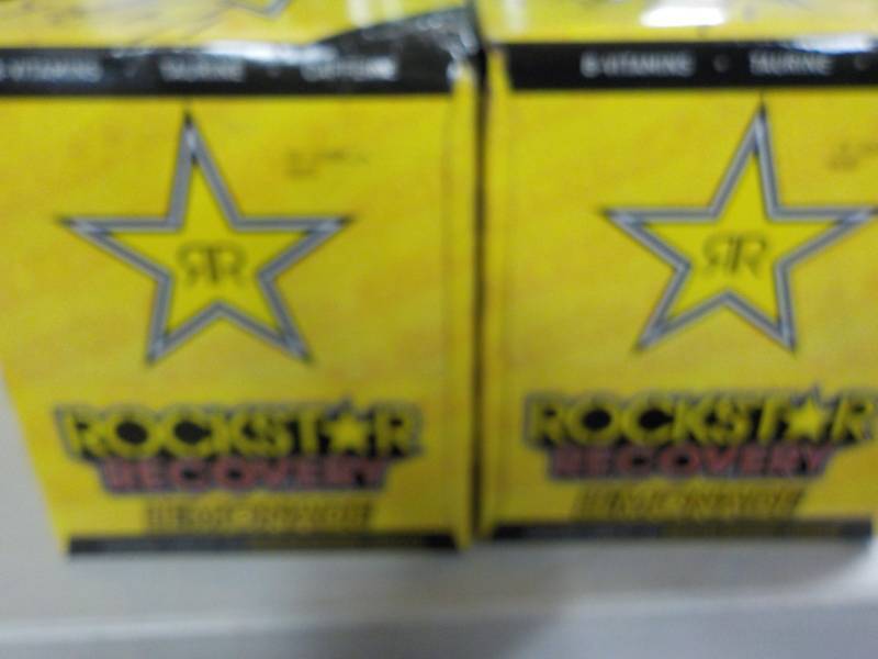 lot 99 image: 2 -4 packs Rockstar Recovery Lemona...