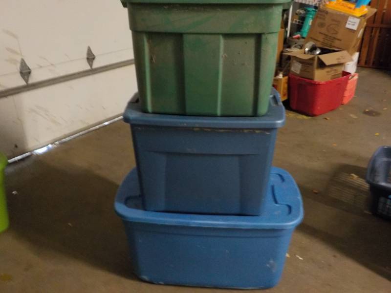lot 155 image: 3 Totes with Lids...