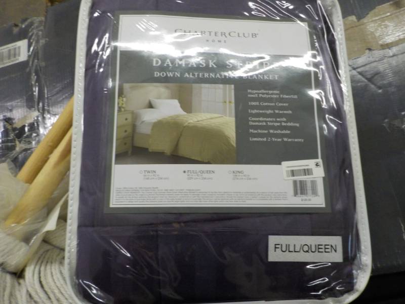 lot 180 image: Charter Club FullQueen Damask Stri...