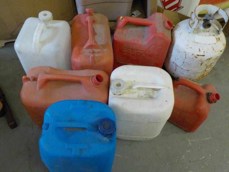 lot 193 image: Plastic Containers and Cylinder...