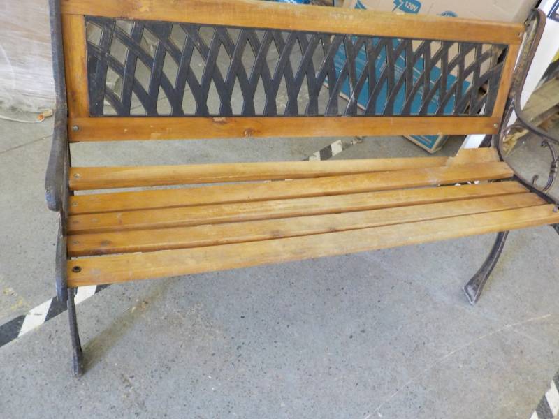 lot 217 image: Park Bench- needs repair 49 long...