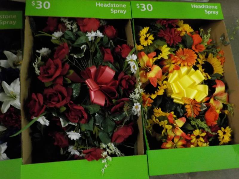 lot 226 image: 2 Headstone Sprays...