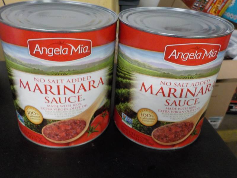 lot 232 image: 2 Cans Marinara Sauce each can 6 l...