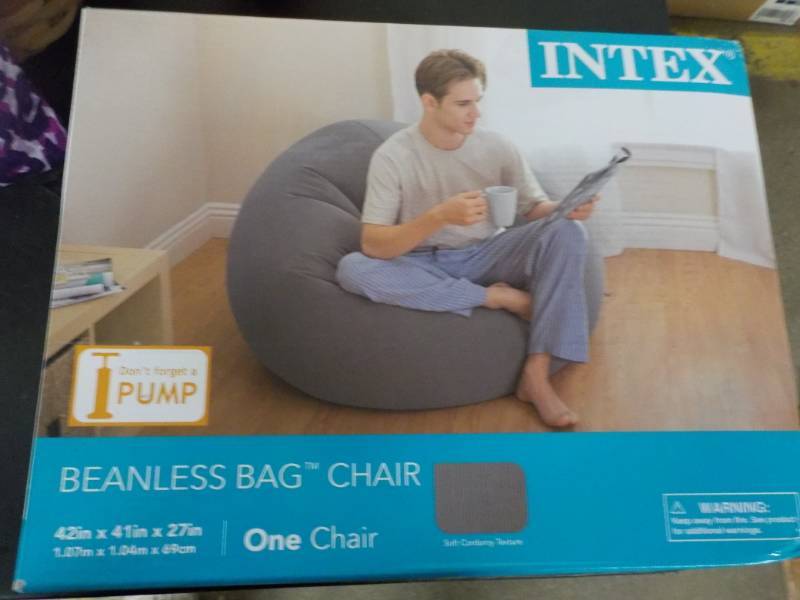 lot 241 image: Intex Bean less Bag Chair...
