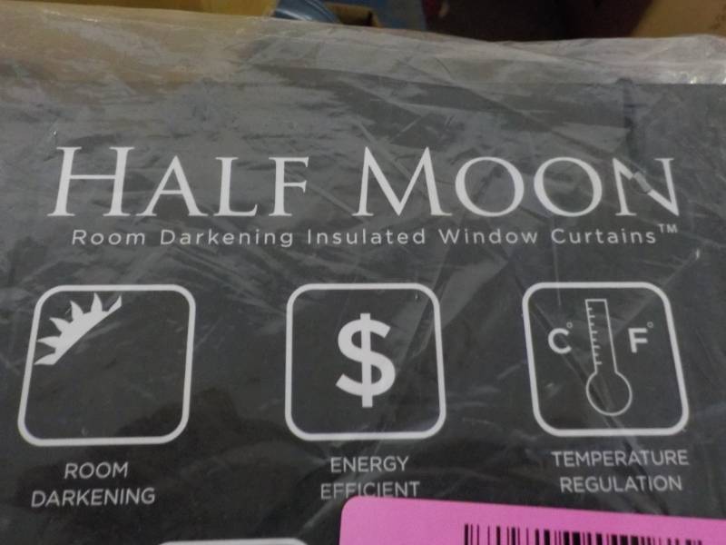 lot 242 image: Half Moon Room Darkening Insulated ...