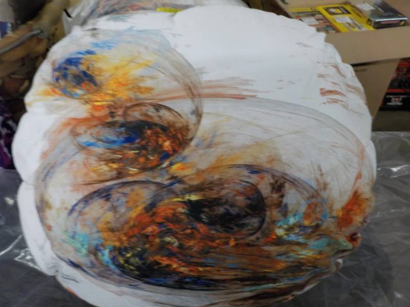 lot 245 image: Set of 2 Abstract Throw Pillows 13...