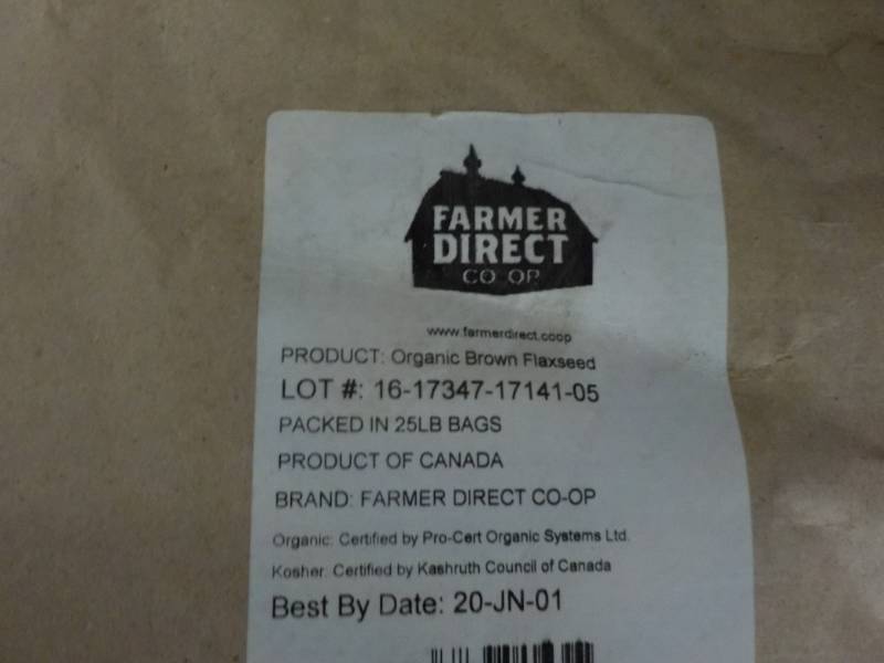 lot 269 image: Bag of Farmer Direct Organic Brown ...