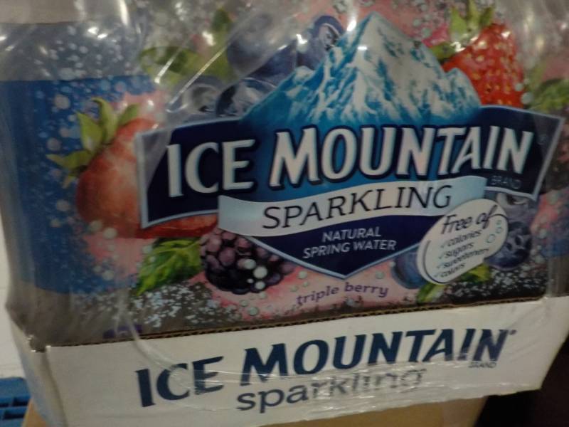 lot 302 image: Case of Ice Mountain Sparkling Natu...