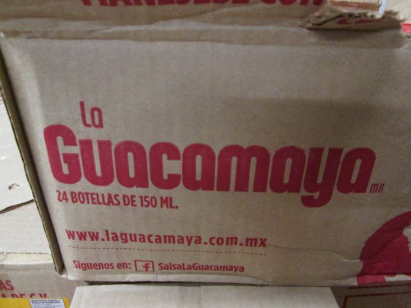 24 x 150 ml bottles La Guacamaya hot sauce dated 6-18