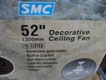 SMC White Ceiling Fan with Light...