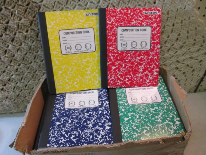 lot 24 image: Box of 40 Composition Note Books As...