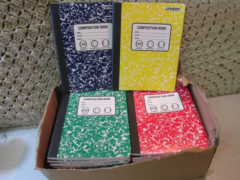lot 25 image: Box of 40 Composition Note Books As...