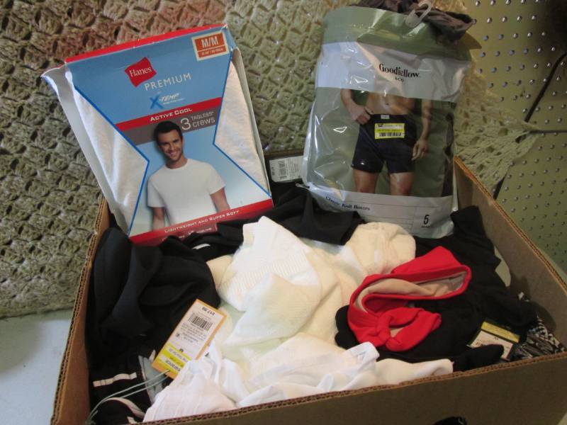 lot 60 image: Box Full of Assorted Clothes New wi...